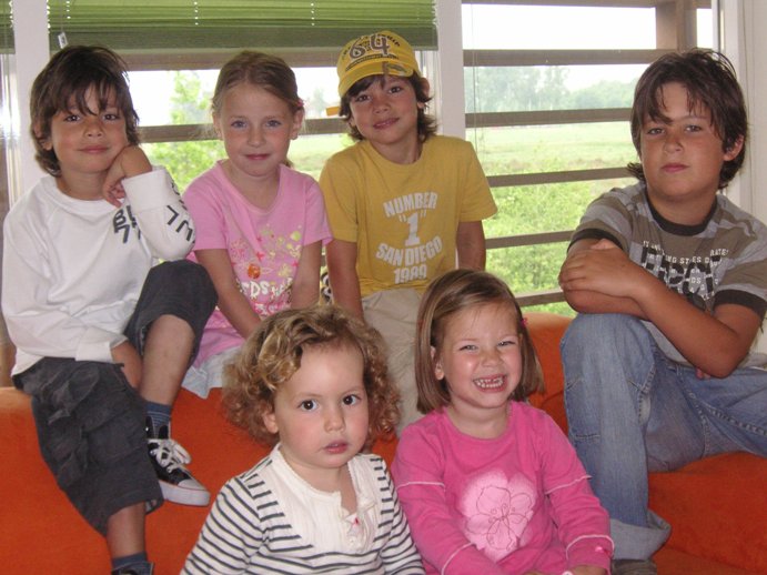 Foto kleinkinderen Jacques van Daal